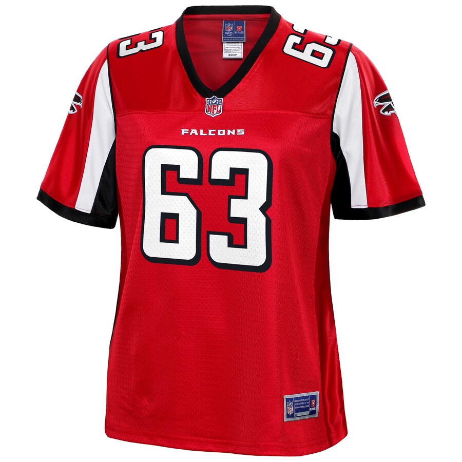 Chris Lindstrom Atlanta Falcons NFL Pro Line Women's Team Player Jersey - Red