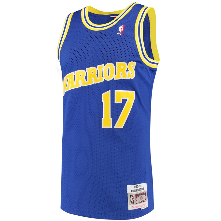 Chris Mullin Golden State Warriors Mitchell & Ness 1993-94 Hardwood Classics Swingman Jersey - Royal