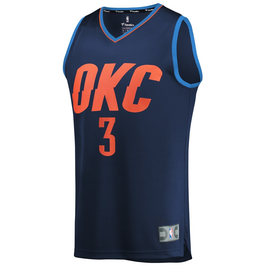 Chris Paul Oklahoma City Thunder Fanatics Branded Youth Fast Break Replica Player Jersey Navy - Statement Edition