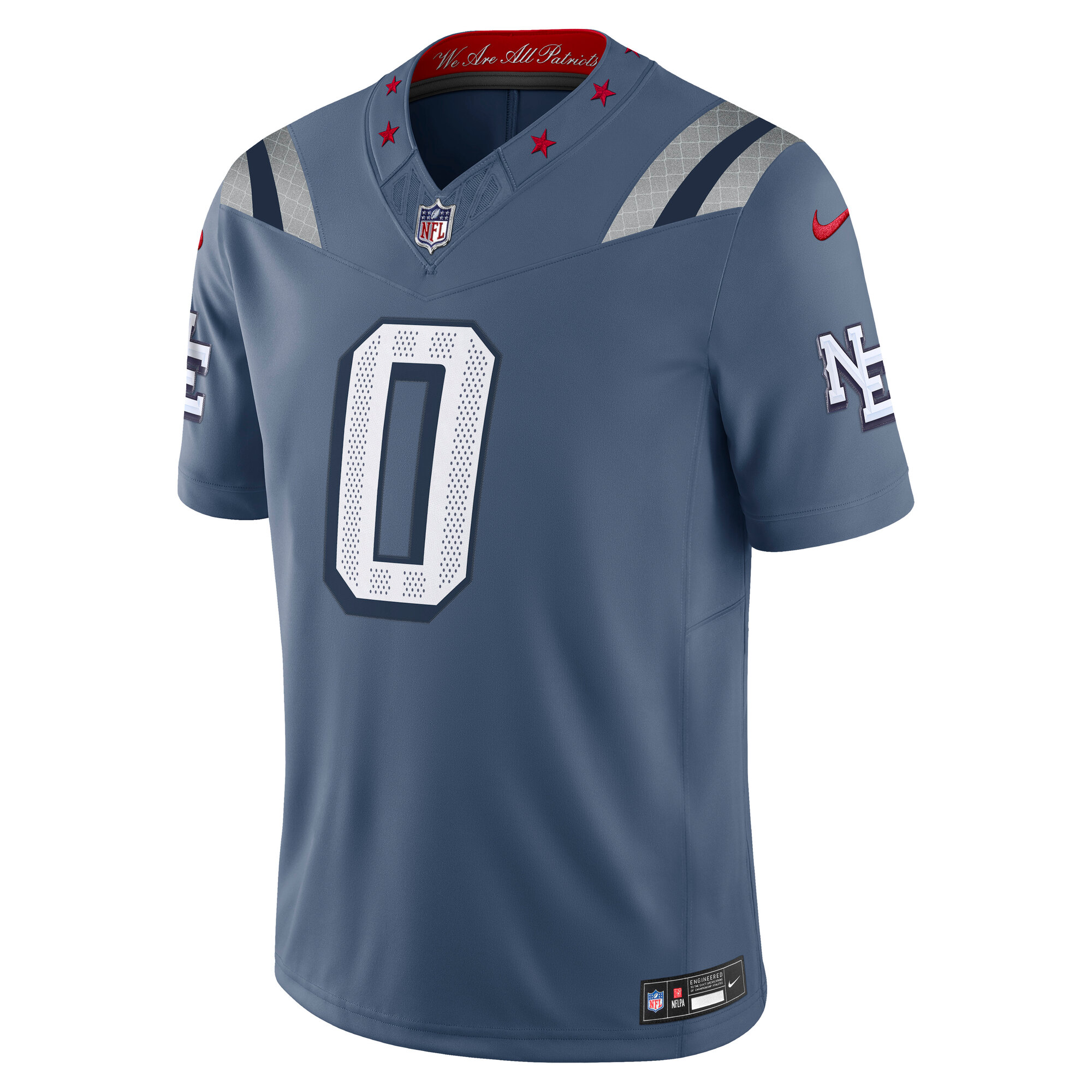 Christian Gonzalez New England Patriots Nike 2025 Rivalries Collection Limited Jersey – Storm Blue