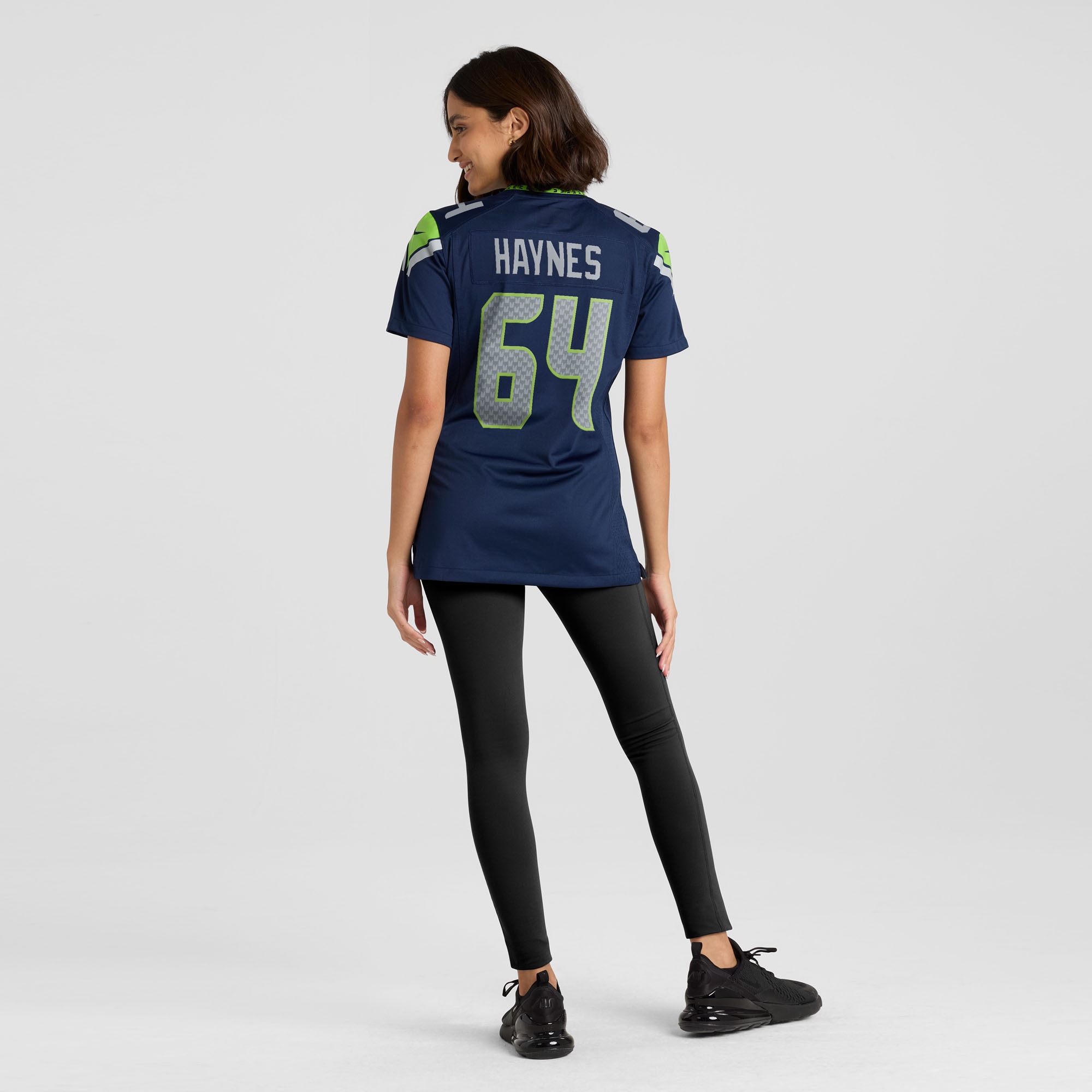 Christian Haynes Seattle Seahawks Nike Women's Team Game Jersey -  College Navy