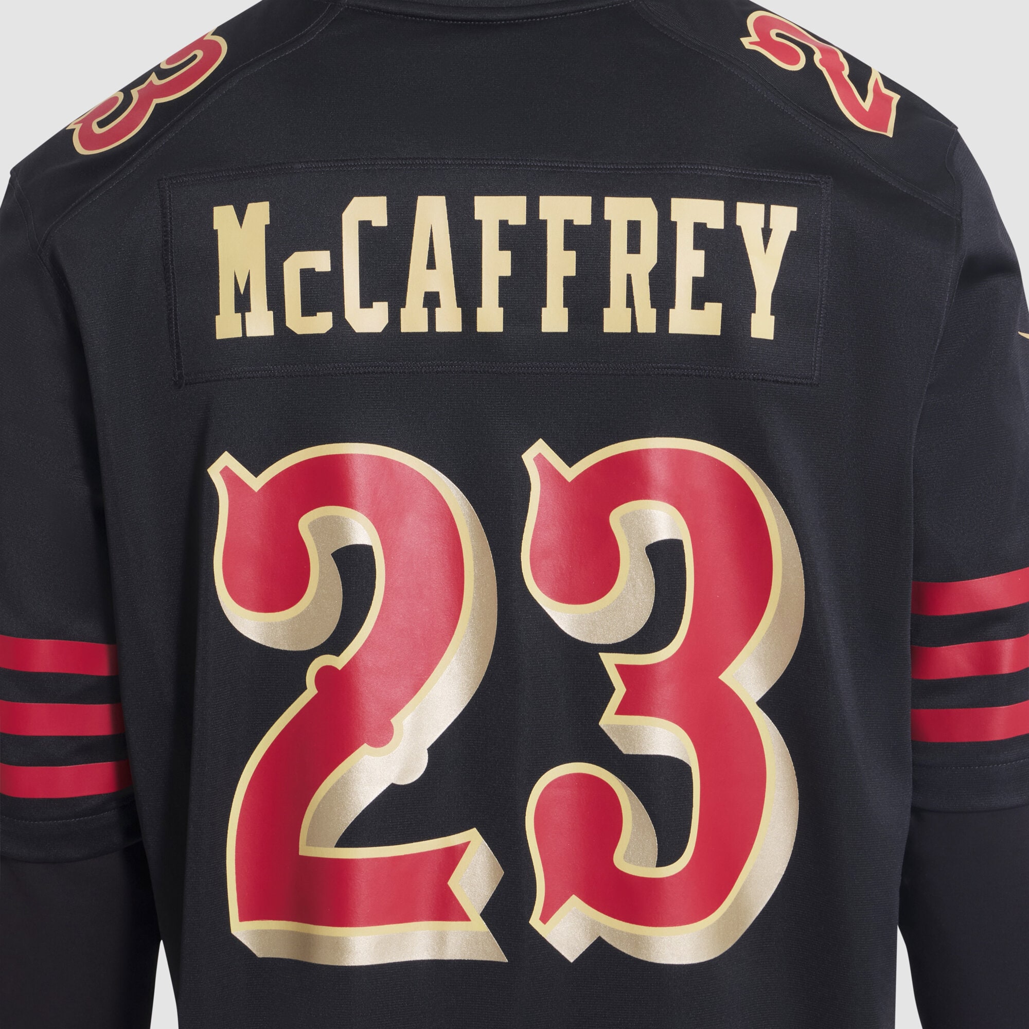 Christian McCaffrey San Francisco 49ers Nike 2025 Rivalries Collection Game Jersey – Black