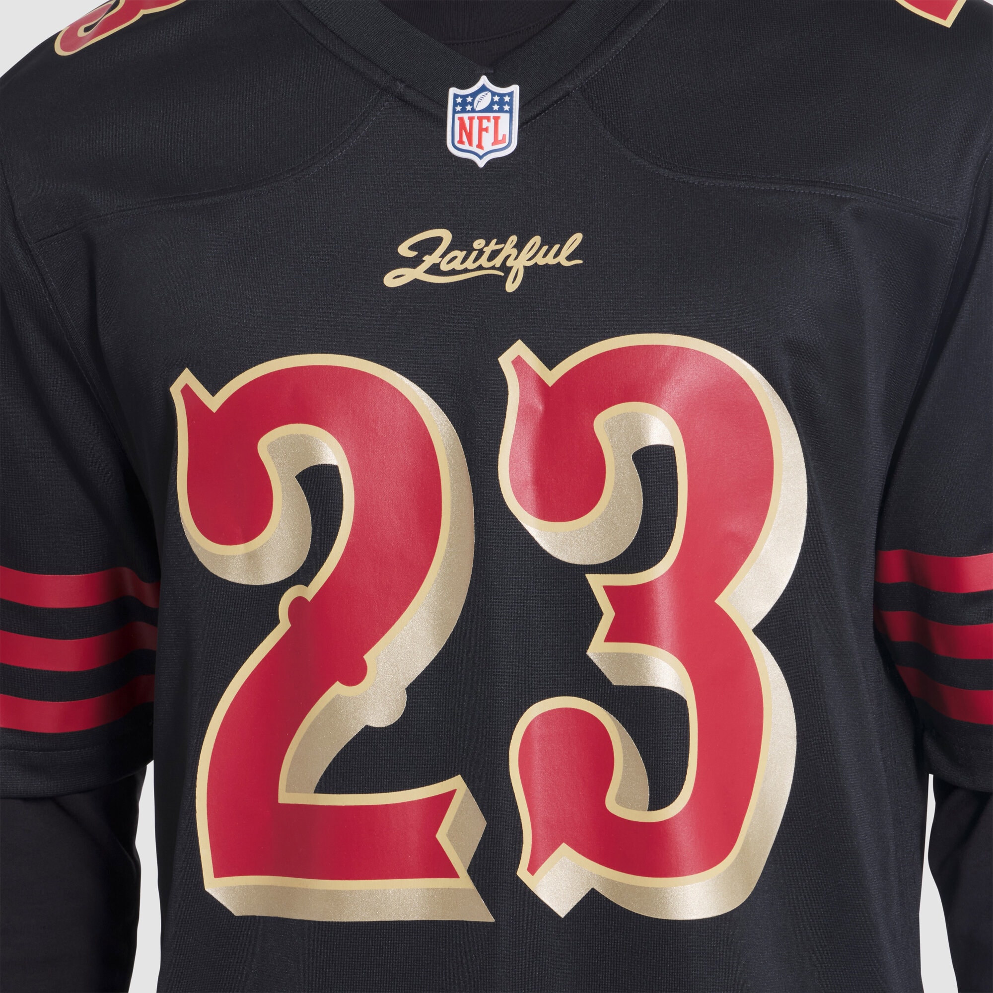 Christian McCaffrey San Francisco 49ers Nike 2025 Rivalries Collection Game Jersey – Black