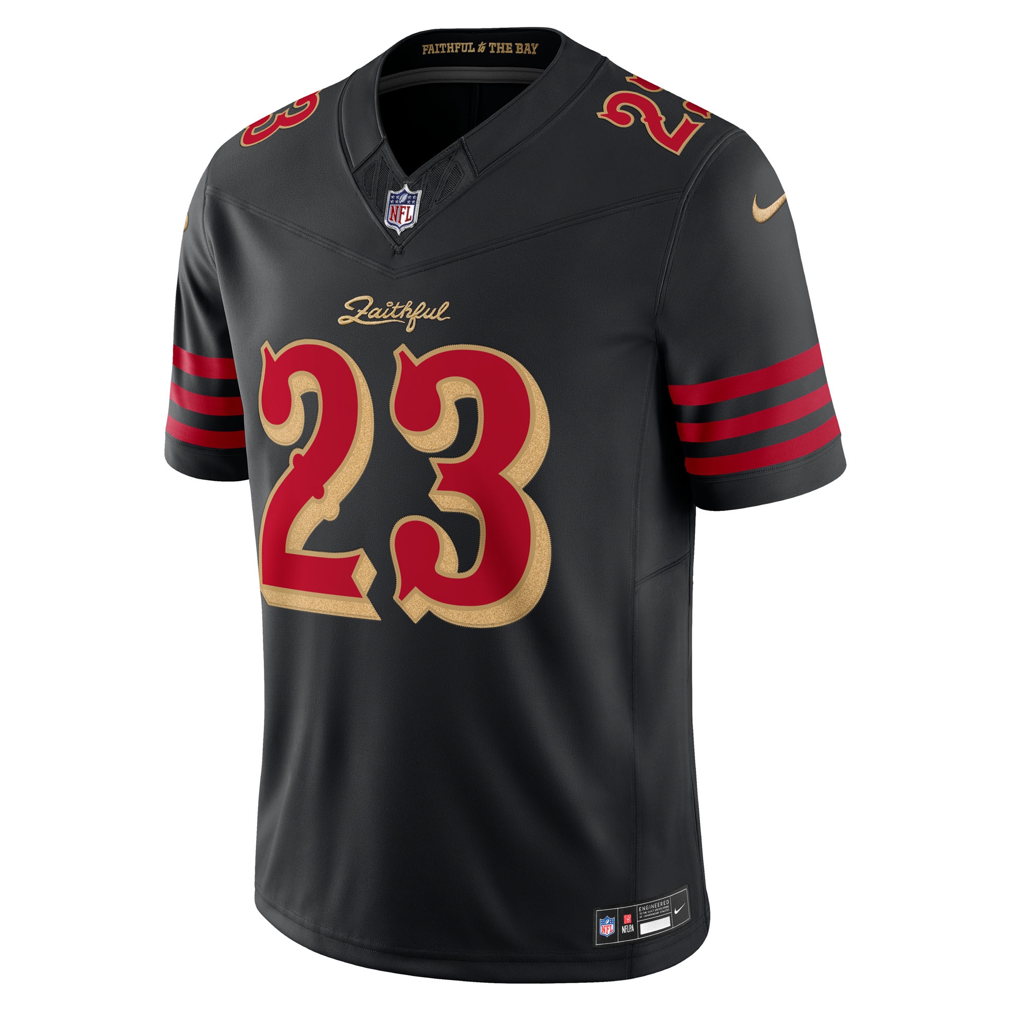 Christian McCaffrey San Francisco 49ers Nike 2025 Rivalries Collection Limited Jersey – Black