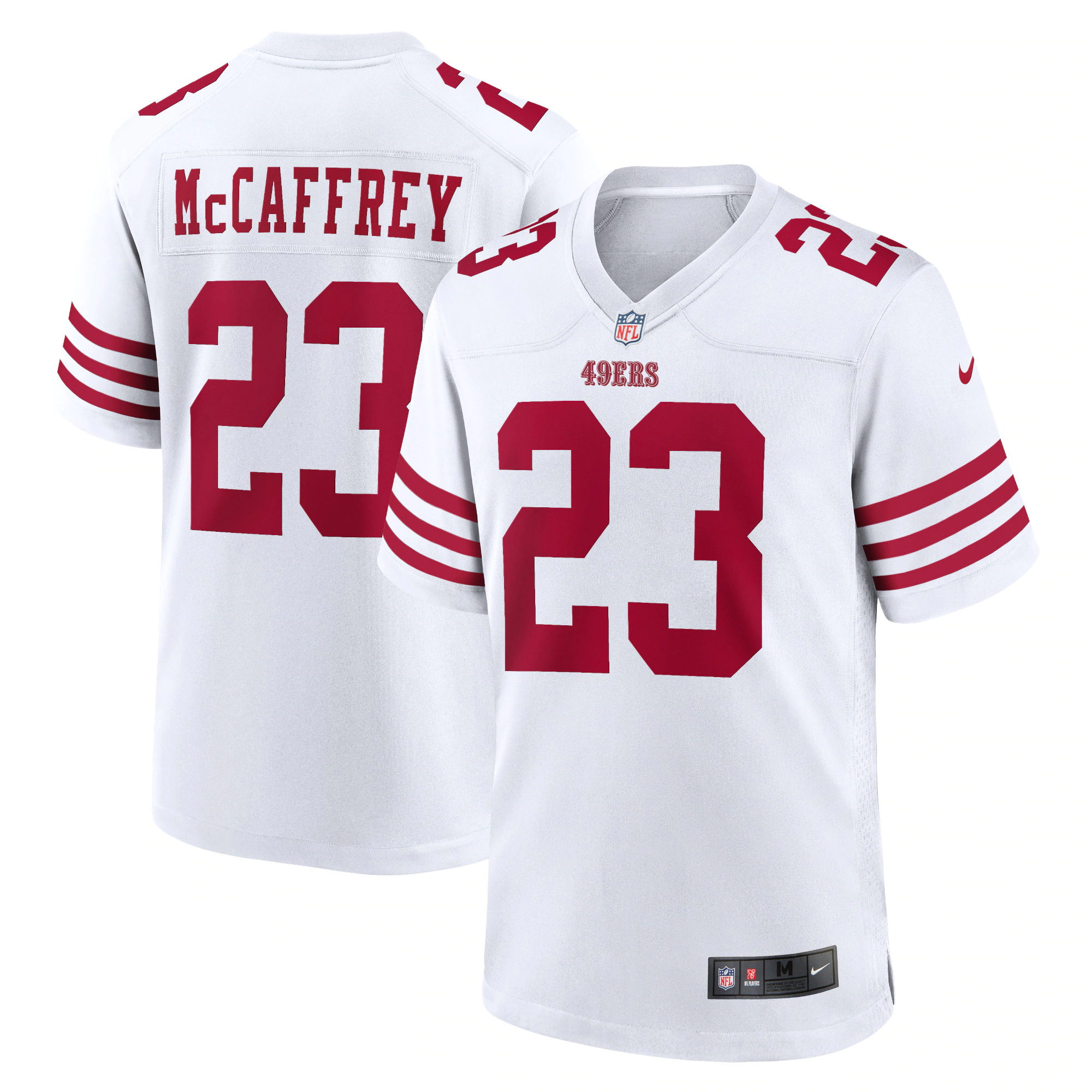 Christian McCaffrey San Francisco  Nike Game Player Jersey – Scarlet