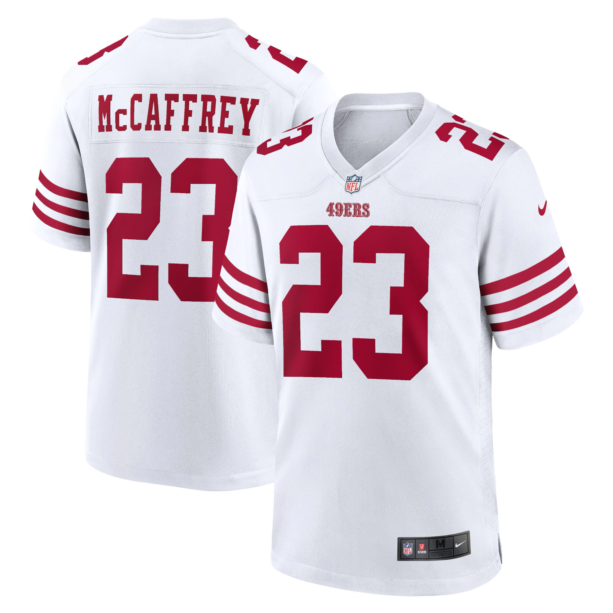Christian McCaffrey San Francisco  Nike Game Player Jersey – Scarlet