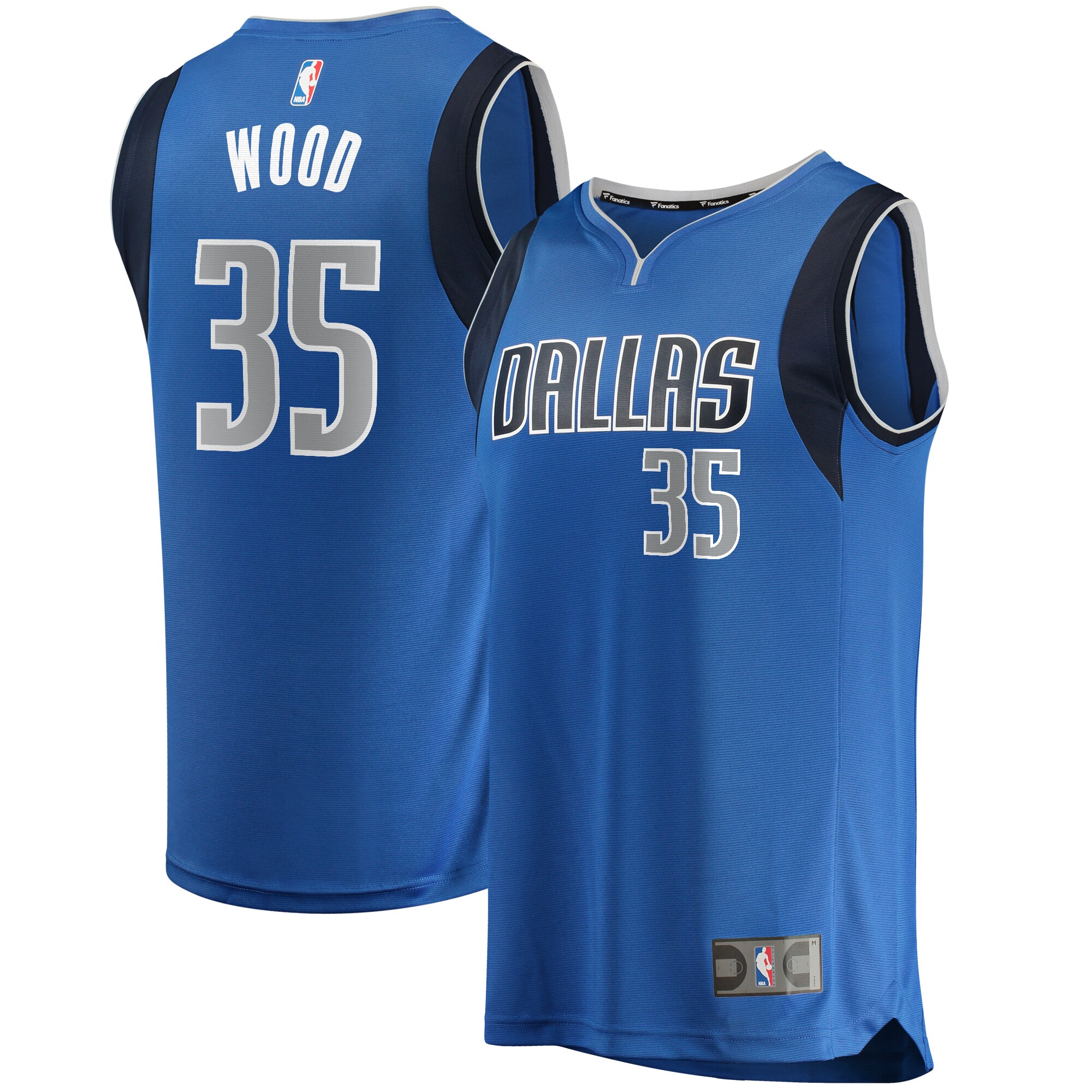 Christian Wood Dallas Mavericks Fanatics Branded Fast Break Replica Jersey - Icon Edition - Blue