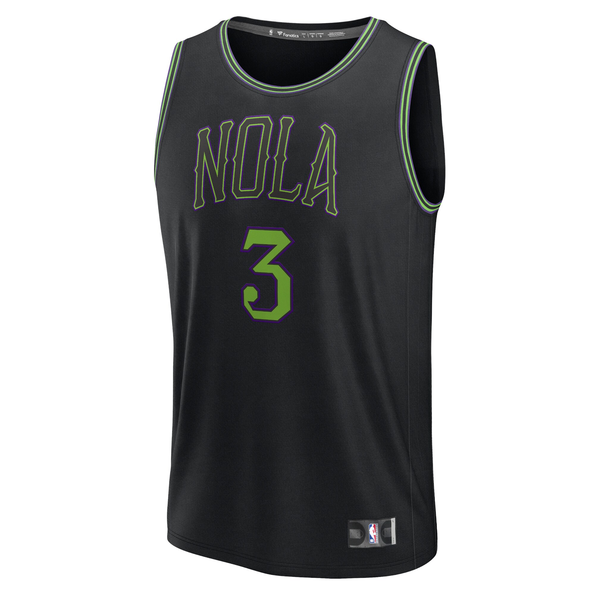CJ McCollum Pelicans City Edition Jersey - Premium Fanatics Black 2024