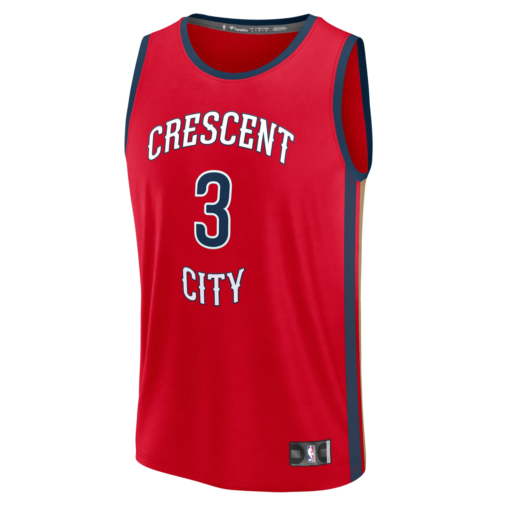 CJ McCollum Pelicans Statement Jersey - Premium #3 Red Fanatics Replica