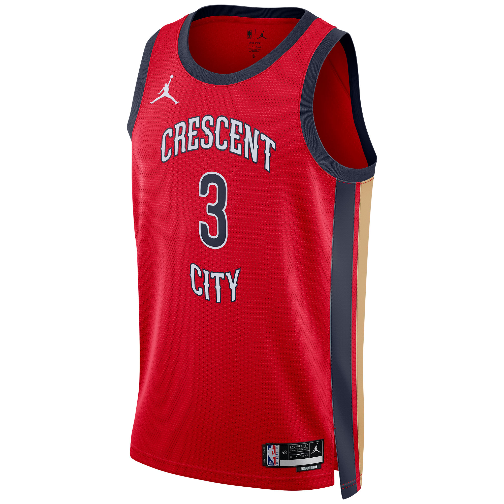 Jordan Brand McCollum Statement Jersey - Premium Red Fan Gear 2024