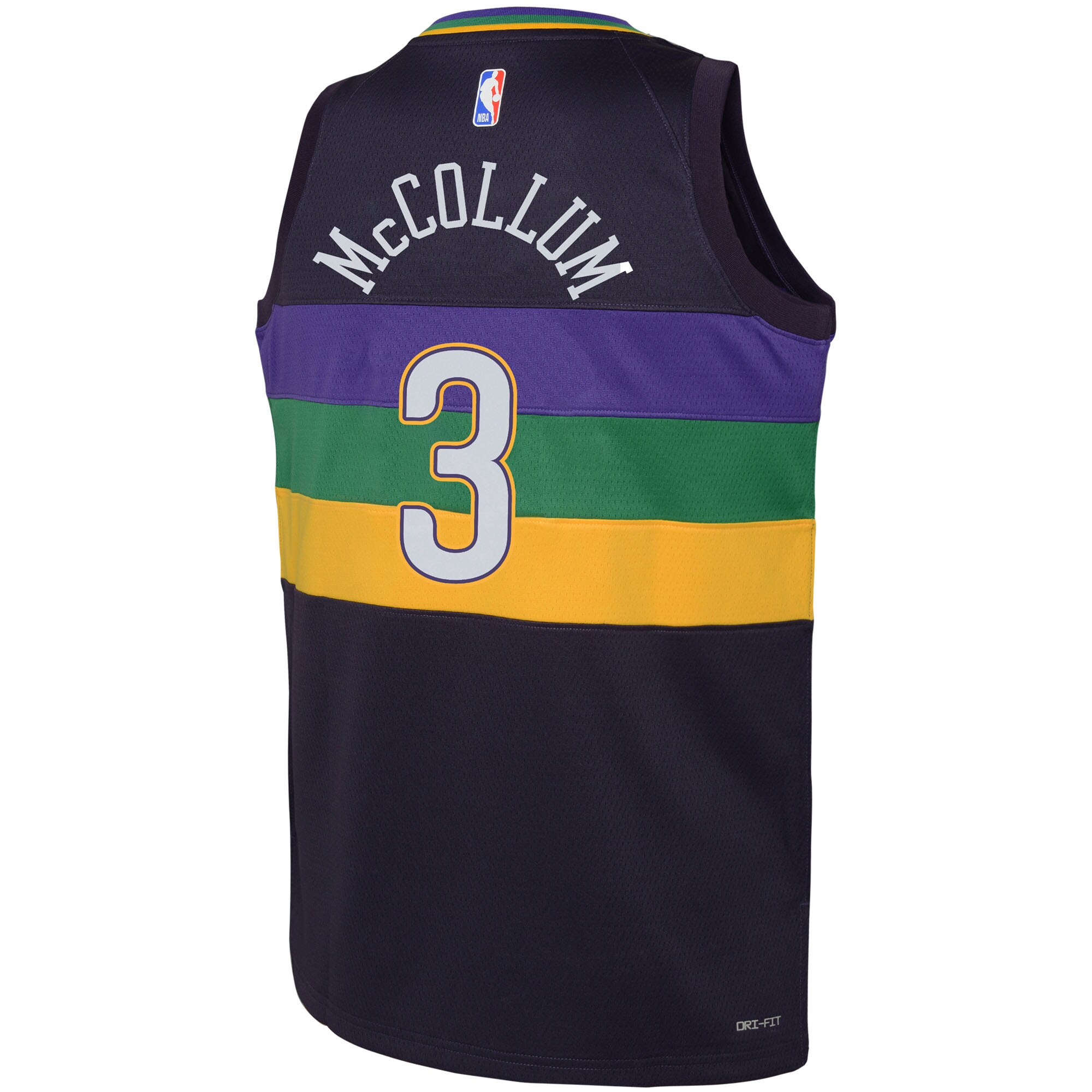 CJ McCollum New Orleans Pelicans Nike Youth Swingman Jersey – City Edition – Purple