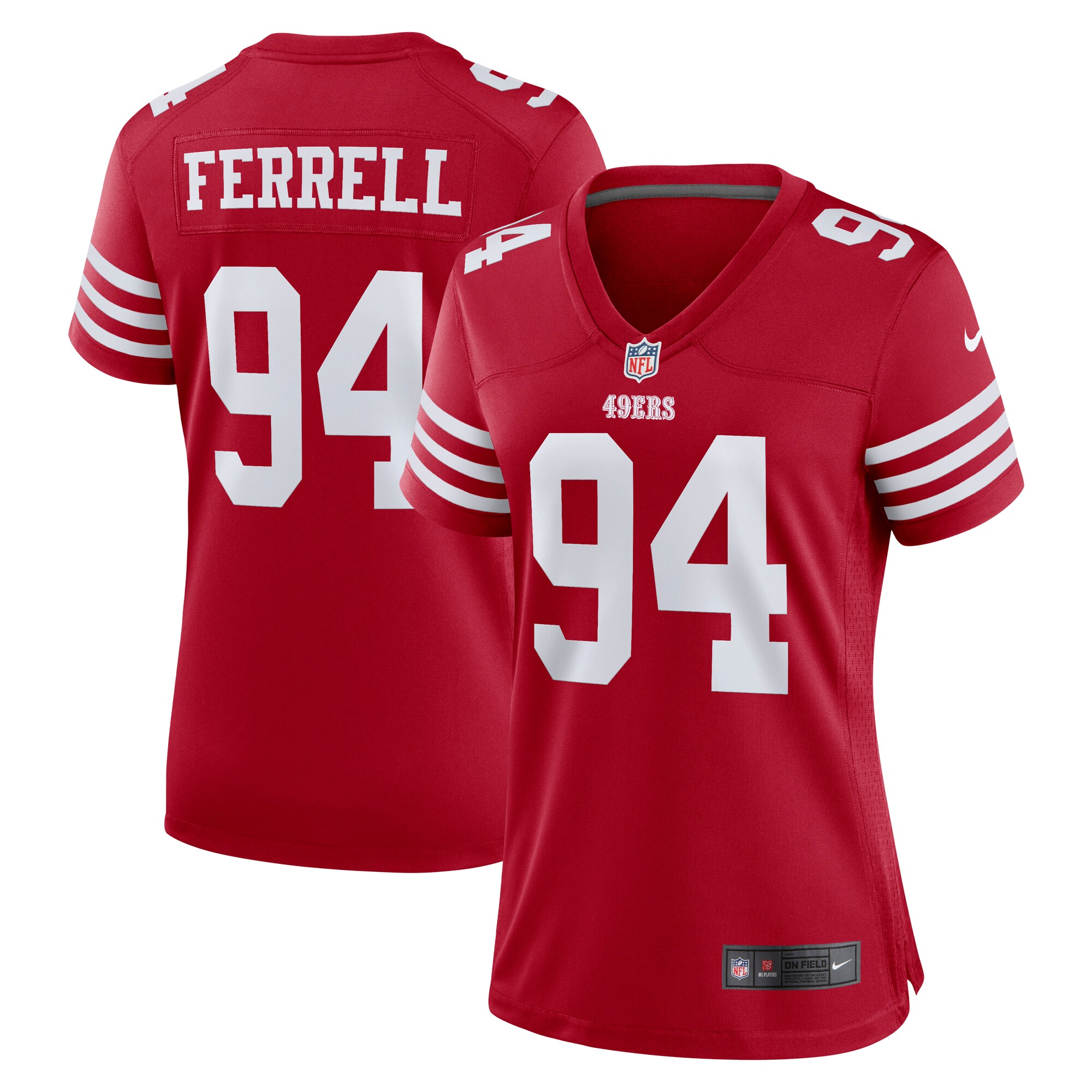 Clelin Ferrell San Francisco  Nike Women's Game Player Jersey - Scarlet