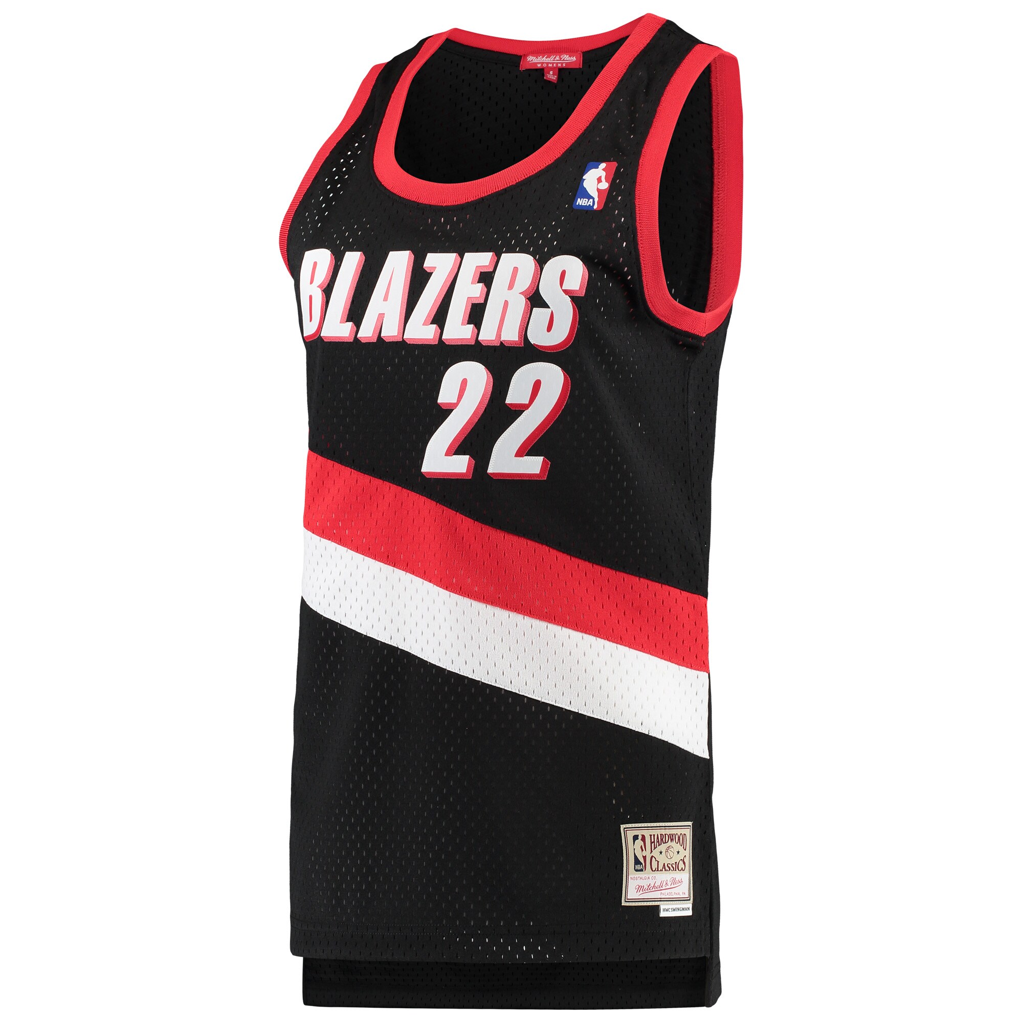 Clyde Drexler Portland Trail Blazers Mitchell & Ness Women's 1991/92 Hardwood Classics Swingman Jersey - Black