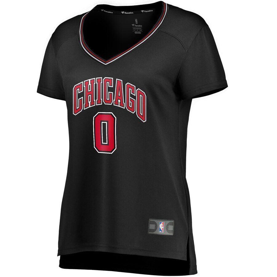 Coby White Chicago Bulls Fanatics Branded Women's Fast Break Replica Jersey Black - Statement Edition