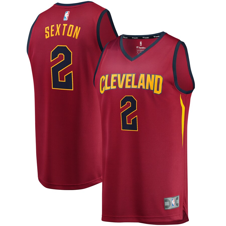 Collin Sexton Cleveland Cavaliers Fanatics Branded Youth Fast Break Replica Jersey Wine - Icon Edition