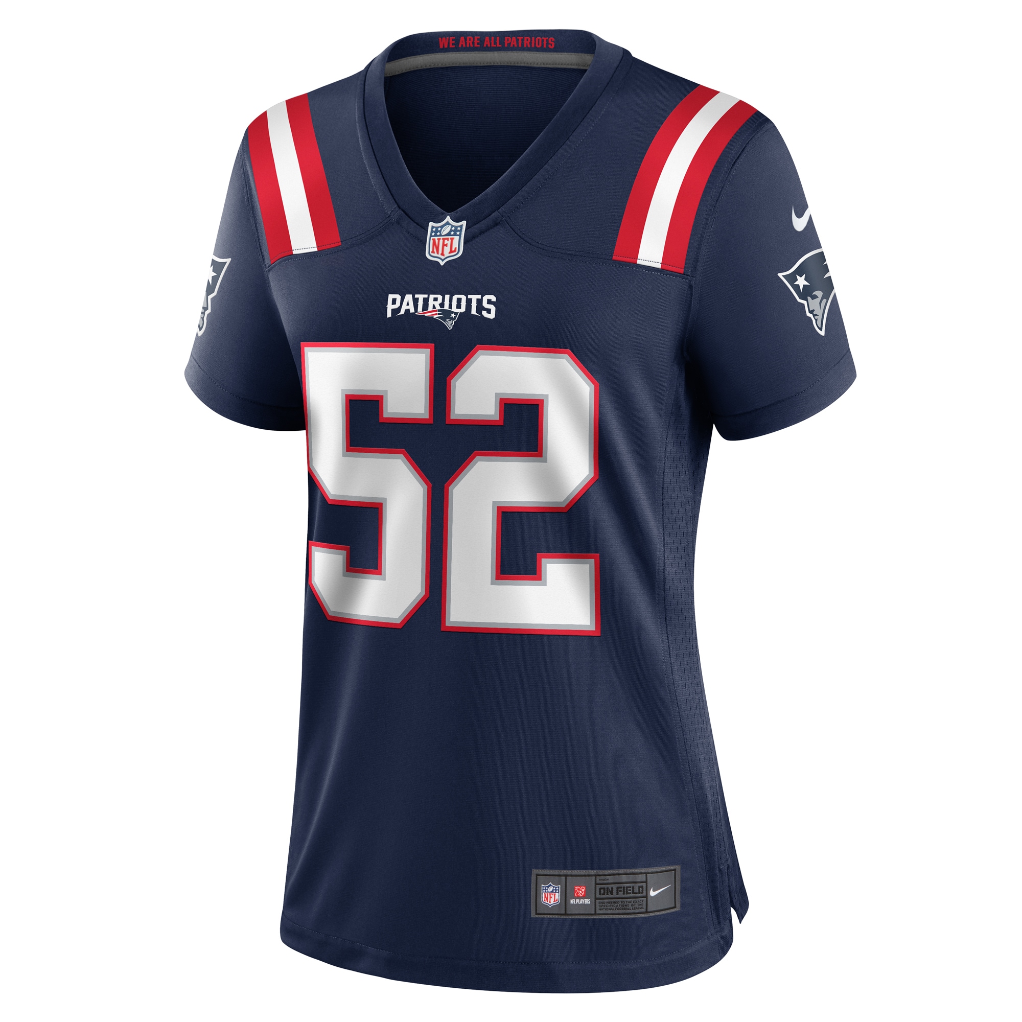 Curtis Jacobs New England Patriots Nike Women's  Game Jersey -  Navy