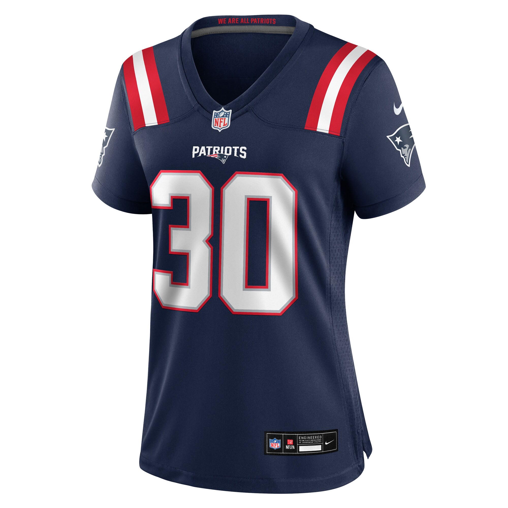 D.J. James New England Patriots Nike Women's Team Game Jersey -  Navy