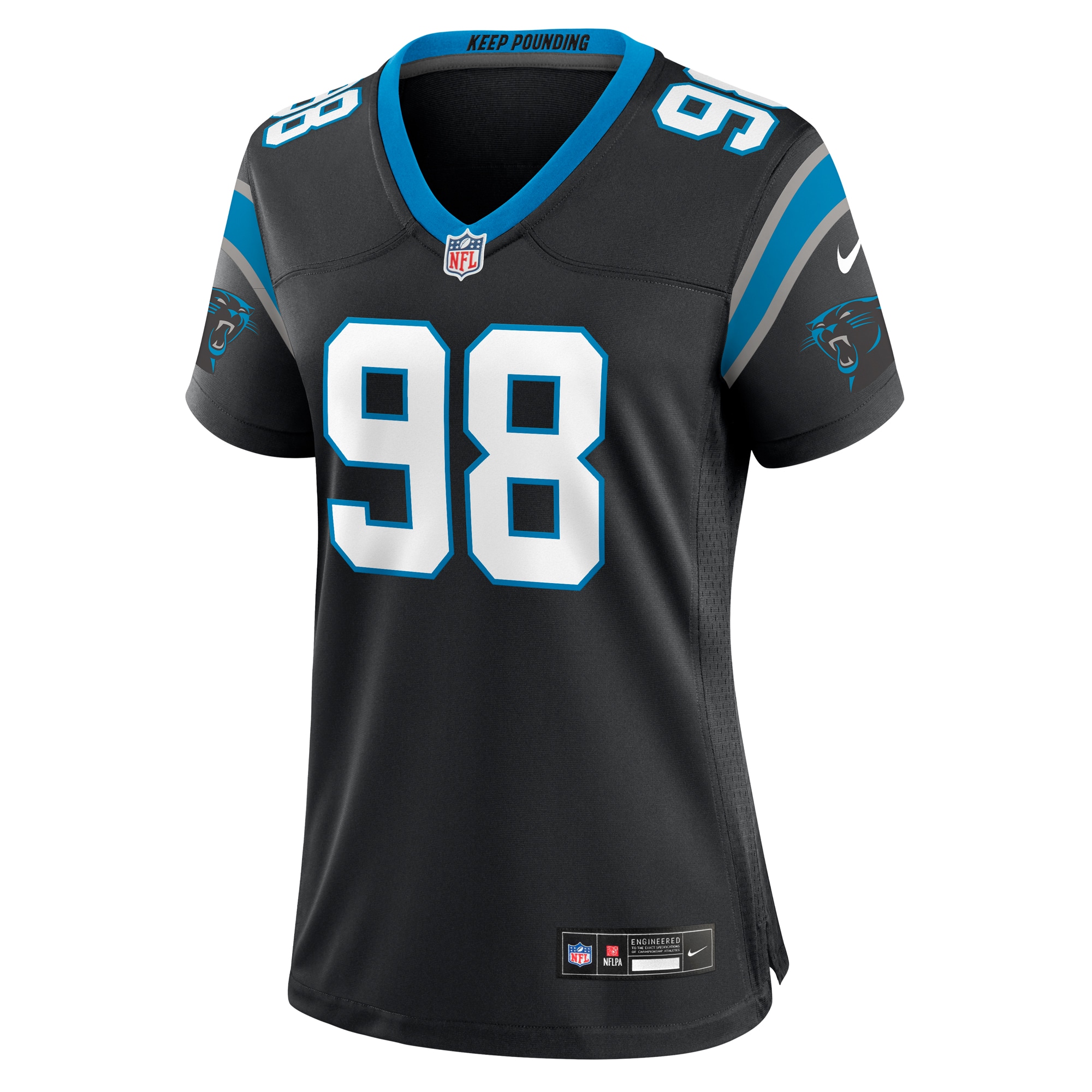 D.J. Wonnum Carolina Panthers Nike Women's  Game Jersey -  Black