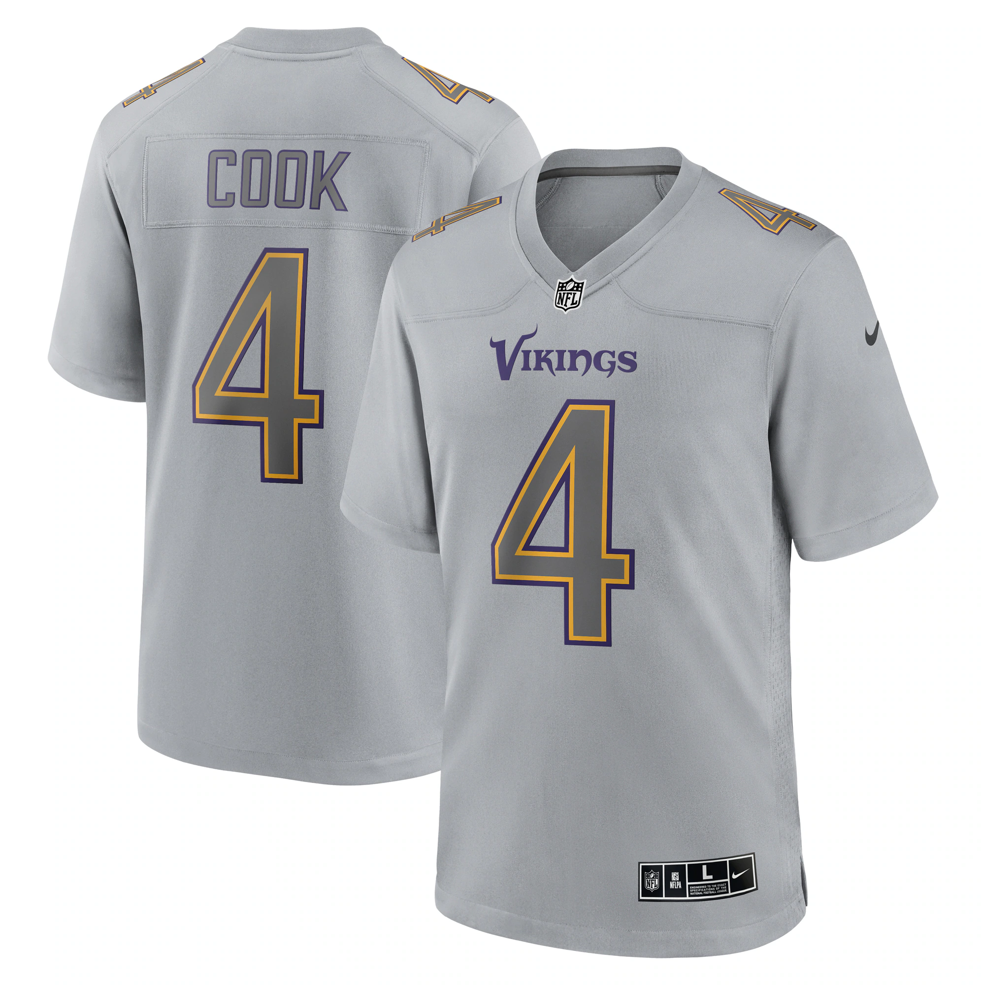 Dalvin Cook Minnesota Vikings Nike Atmosphere Fashion Game Jersey - Gray