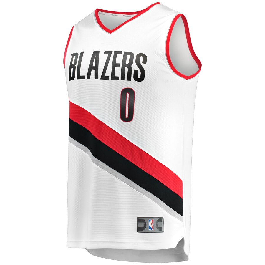 Damian Lillard Portland Trail Blazers Fanatics Branded Fast Break Replica Jersey White - Association Edition