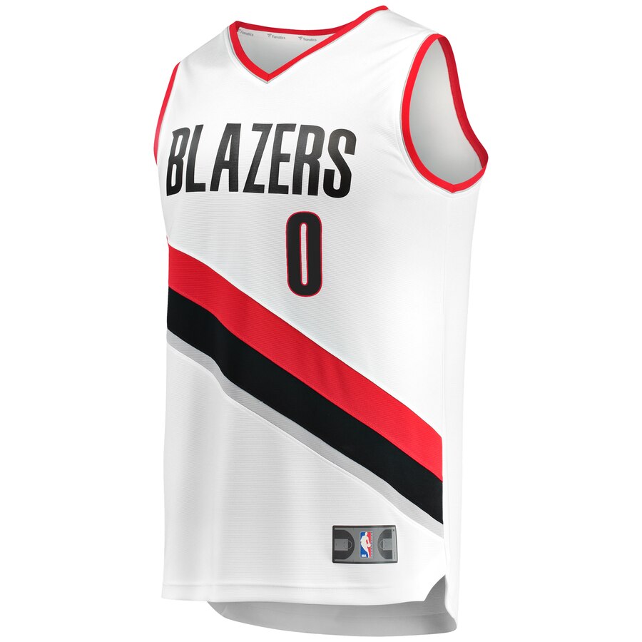 Damian Lillard Portland Trail Blazers Fanatics Branded Fast Break Replica Player Jersey - White - Association Edition