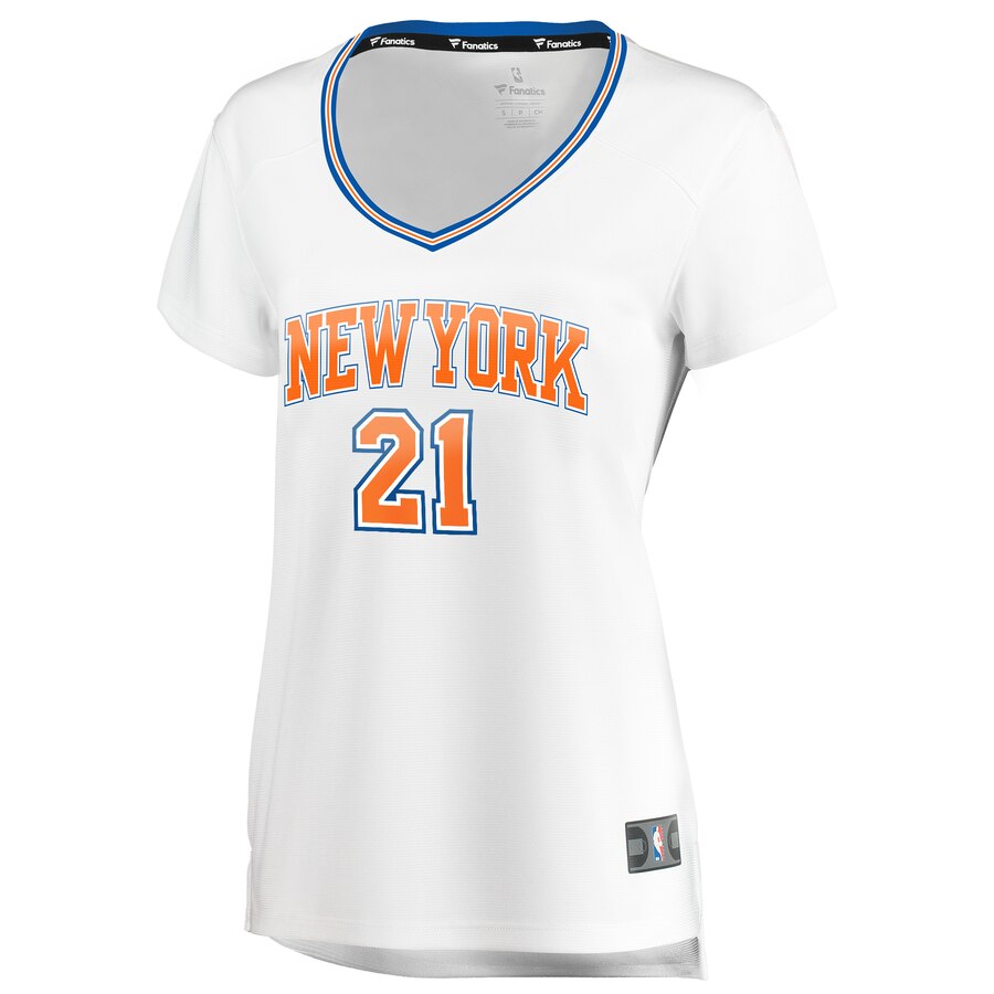 Damyean Dotson New York Knicks Fanatics Branded Women's Fast Break Player Replica Jersey - Statement Edition - White