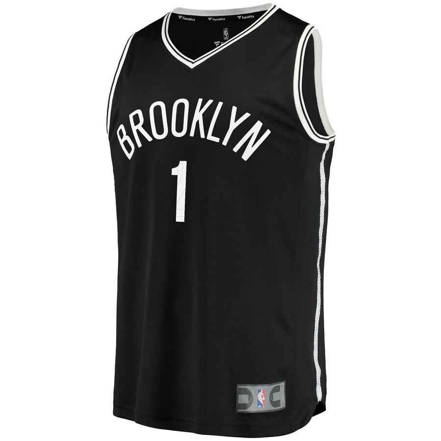 D'Angelo Russell Brooklyn Nets Fanatics Branded Fast Break Replica Jersey Black - Icon Edition
