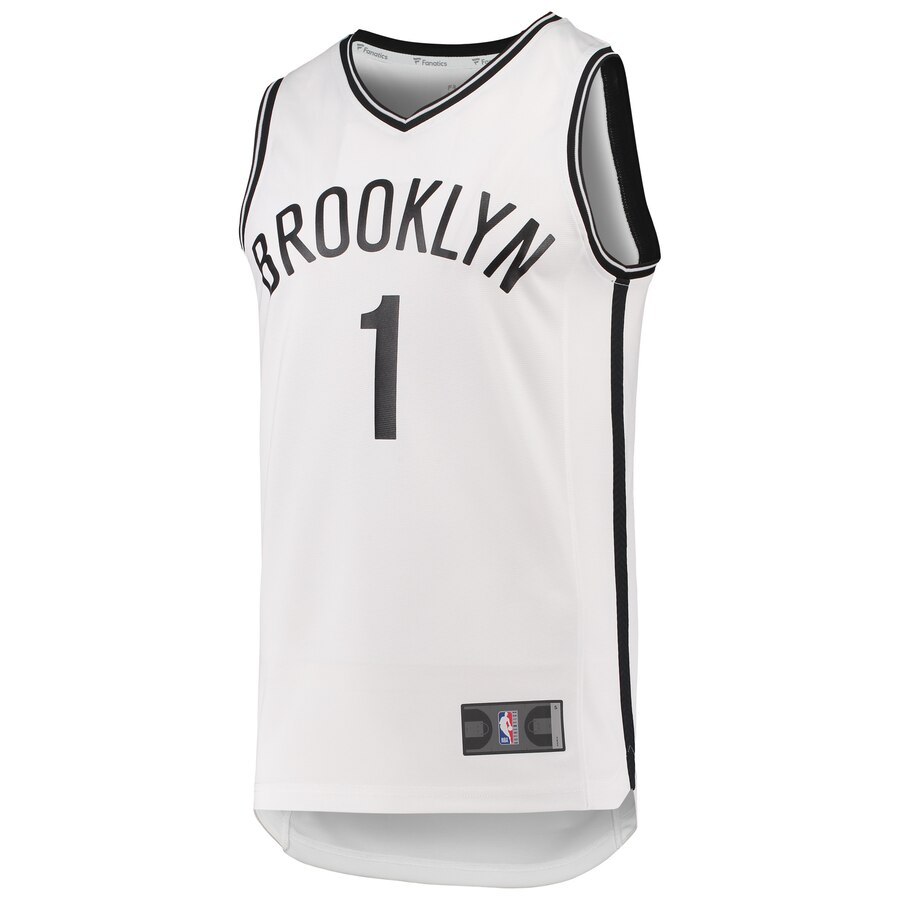 D'Angelo Russell Brooklyn Nets Fanatics Branded Fast Break Replica Jersey White - Association Edition