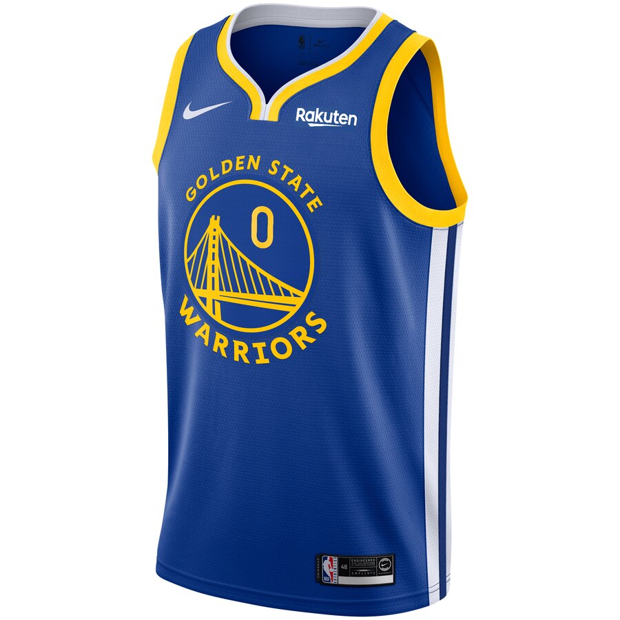 D'Angelo Russell Golden State Warriors Nike 2019/20 Swingman Badge Jersey Royal - Icon Edition