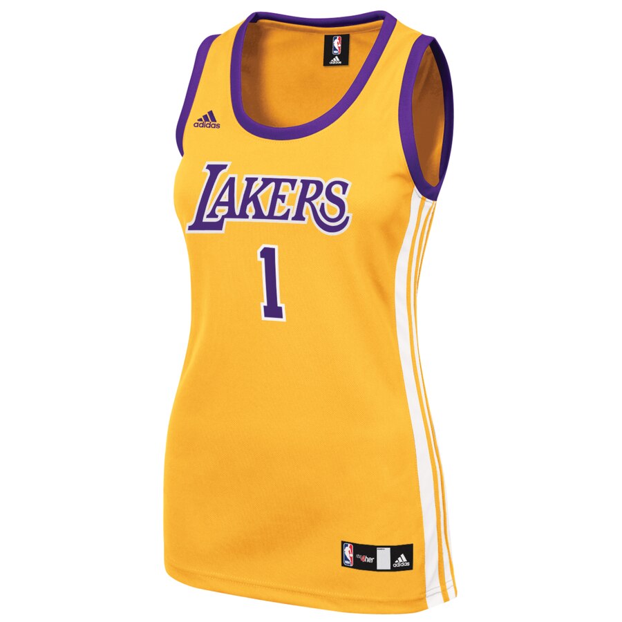 D'Angelo Russell Los Angeles Lakers adidas Women's Home Replica Jersey - Gold