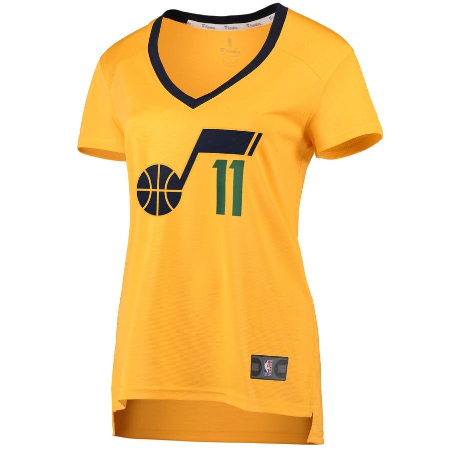 Dante Exum Utah Jazz Fanatics Branded Women's Fast Break Player Jersey - Statement Edition - Gold