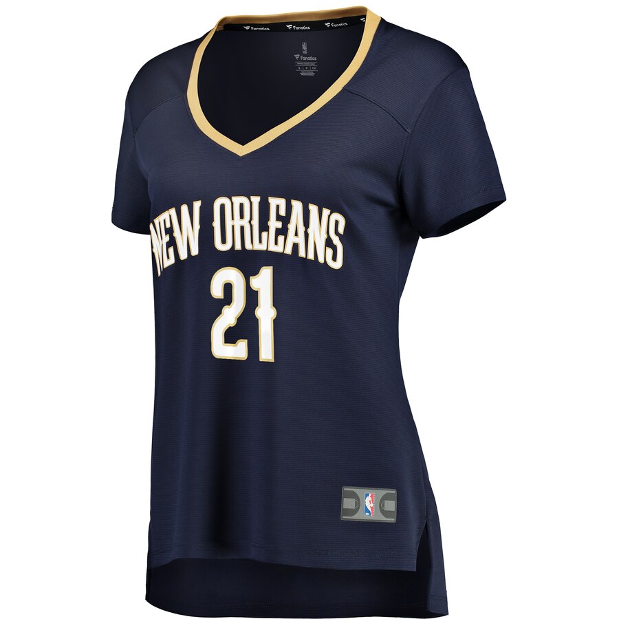 Darius Miller New Orleans Pelicans Fanatics Branded Women's Fast Break Player Replica Jersey - Icon Edition - Navy