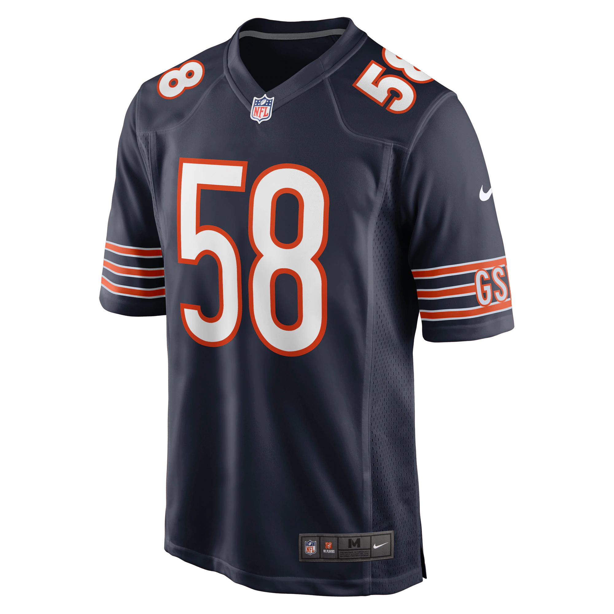 Darnell Wright Chicago Bears Nike 2023 NFL Draft First Round Pick Game Jersey – Navy