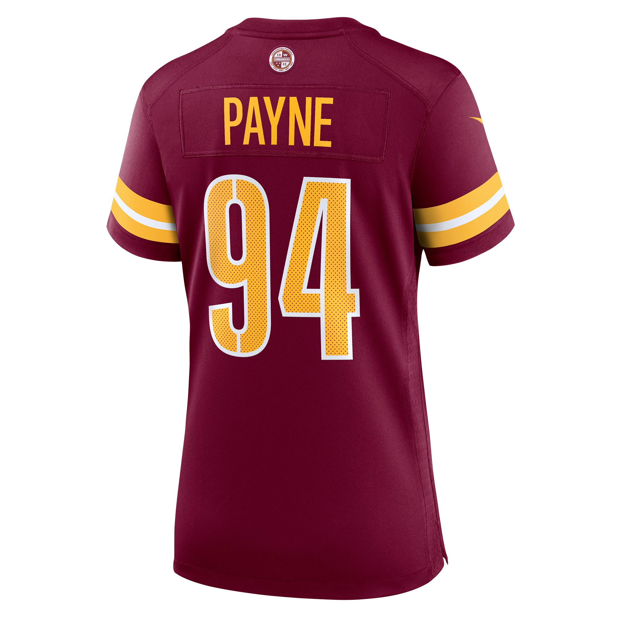 Daron Payne Washington Commanders Nike Women’s Player Game Jersey – Burgundy
