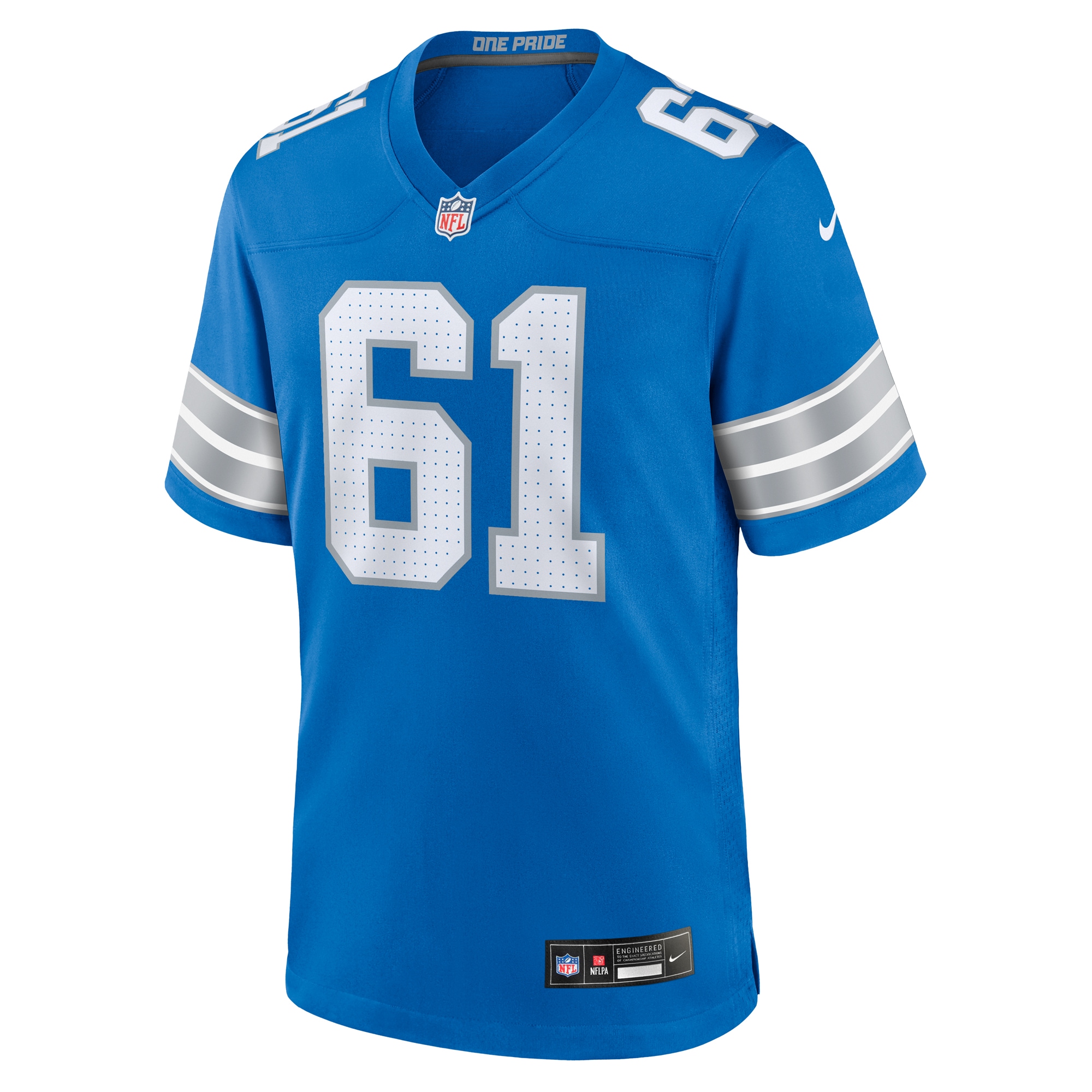David Bada Detroit Lions Nike Team Game Jersey -  Blue