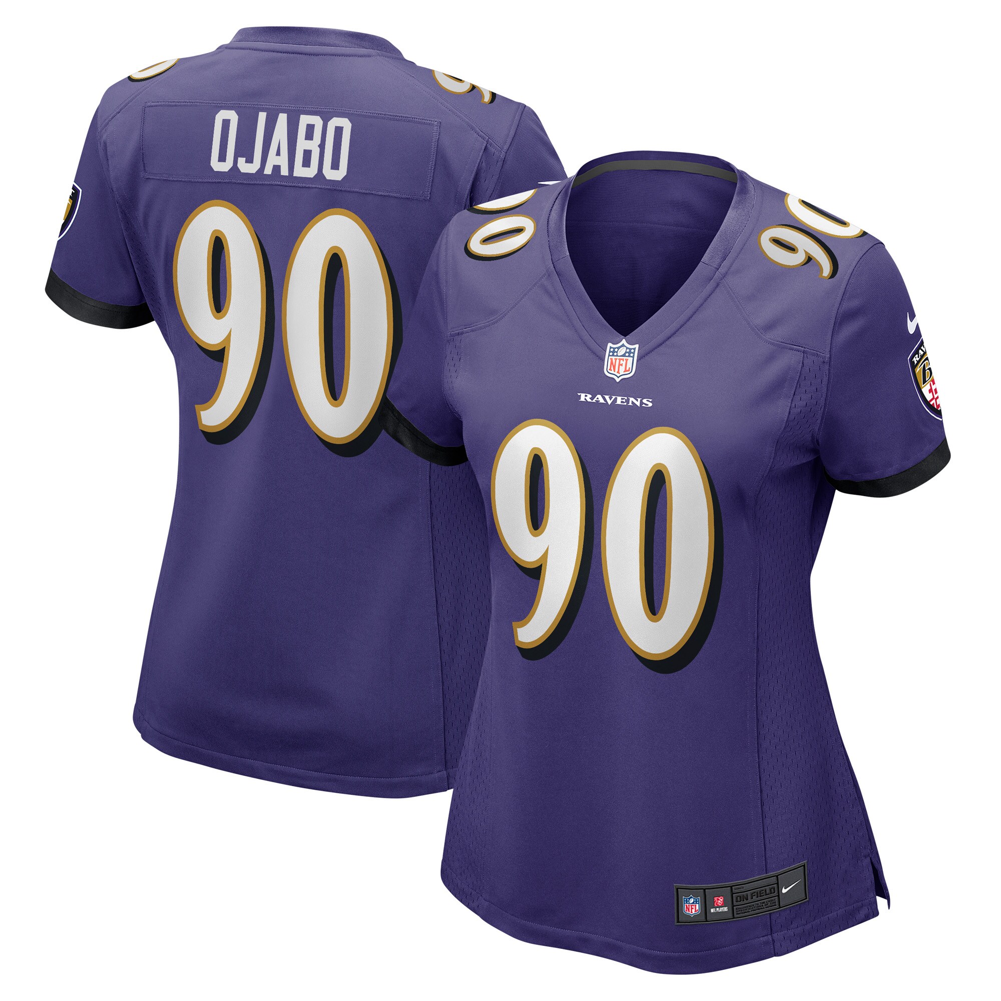 David Ojabo Baltimore Ravens Nike Women's Game Player Jersey - Purple
