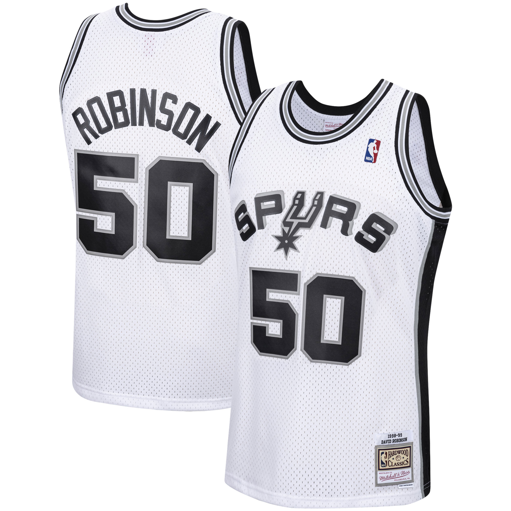 David Robinson San Antonio Spurs Mitchell & Ness 1998-99 Hardwood Classics Swingman Jersey - White