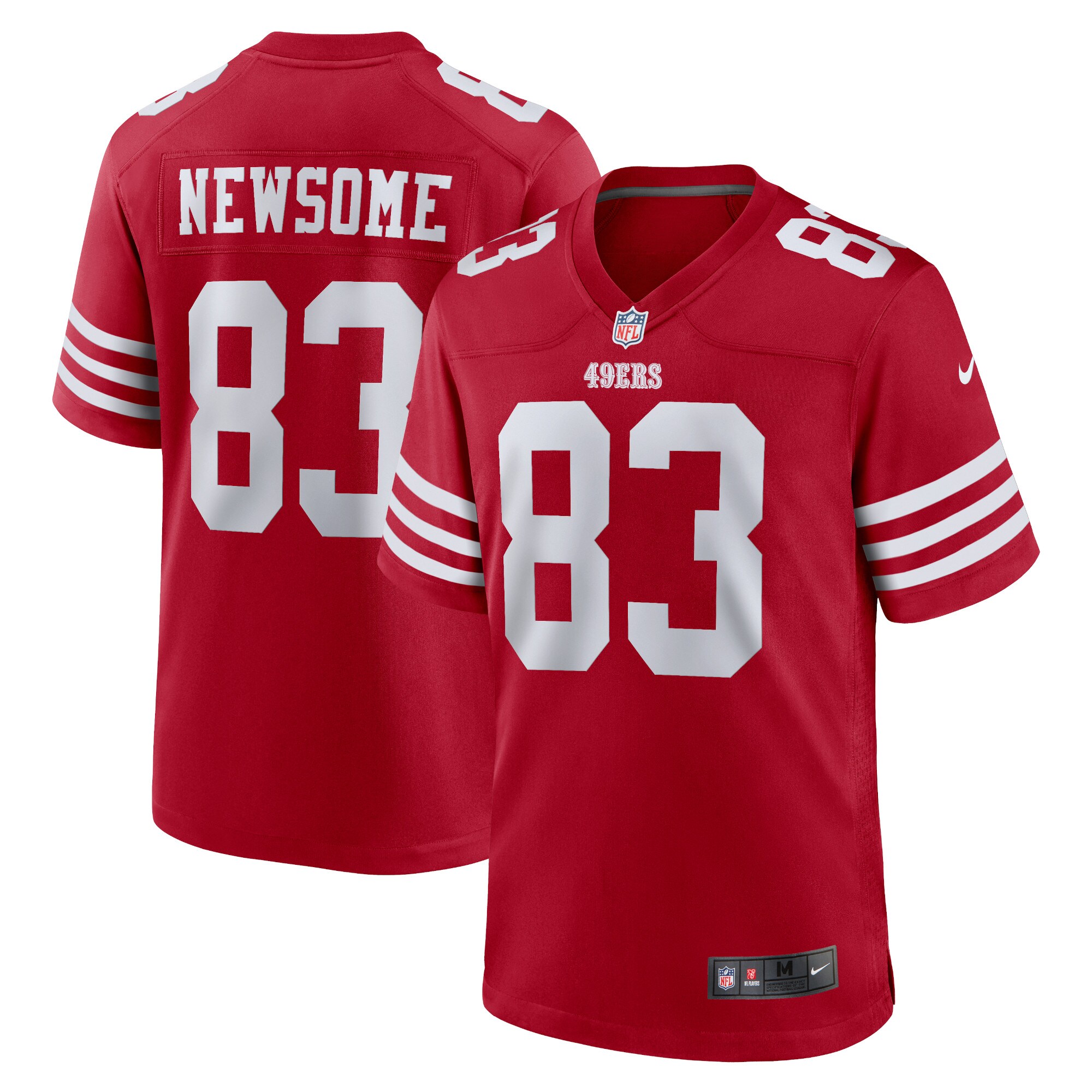Dazz Newsome San Francisco  Nike Home Game Player Jersey - Scarlet