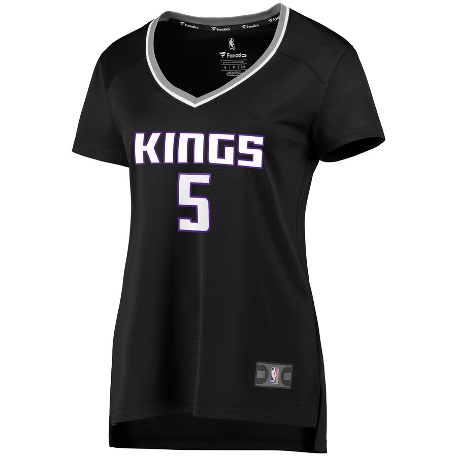 De'Aaron Fox Sacramento Kings Fanatics Branded Women's Fast Break Player Replica Jersey - Statement Edition - Black