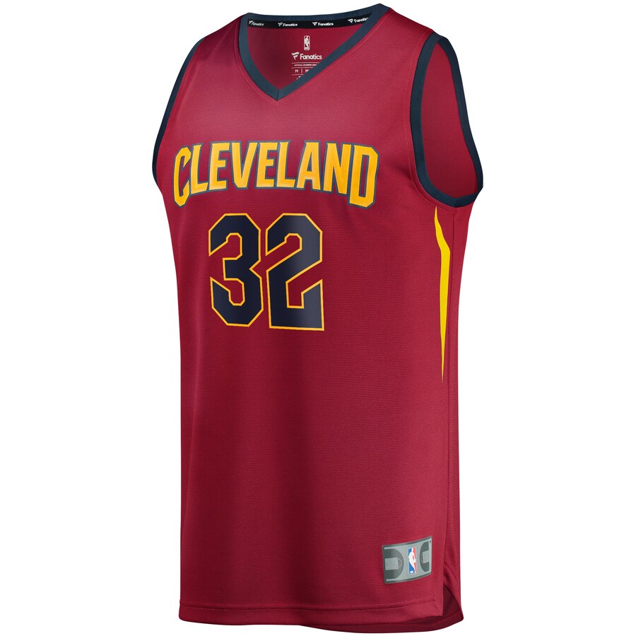 Dean Wade Cleveland Cavaliers Fanatics Branded Fast Break Replica Jersey - Icon Edition - Wine