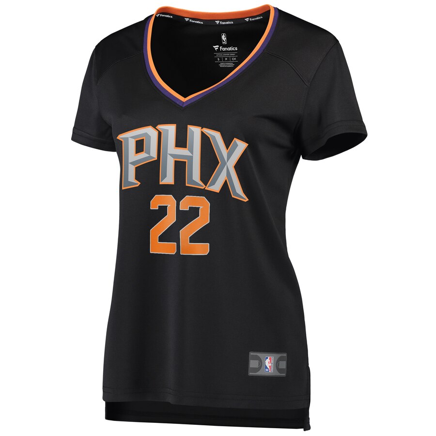 Deandre Ayton Phoenix Suns Fanatics Branded Women's Fast Break Replica Player Jersey - Statement Edition - Black