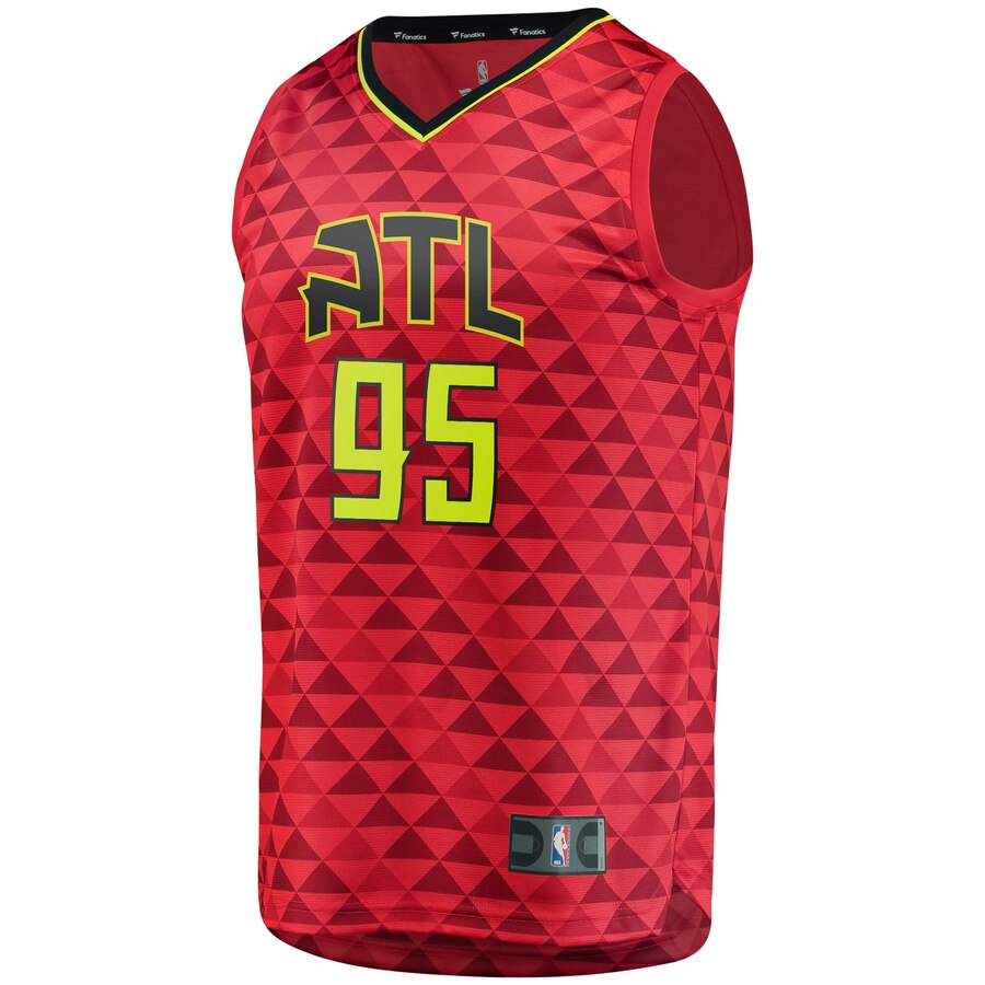DeAndre Bembry Atlanta Hawks Fanatics Branded Fast Break Replica Jersey Red - Statement Edition
