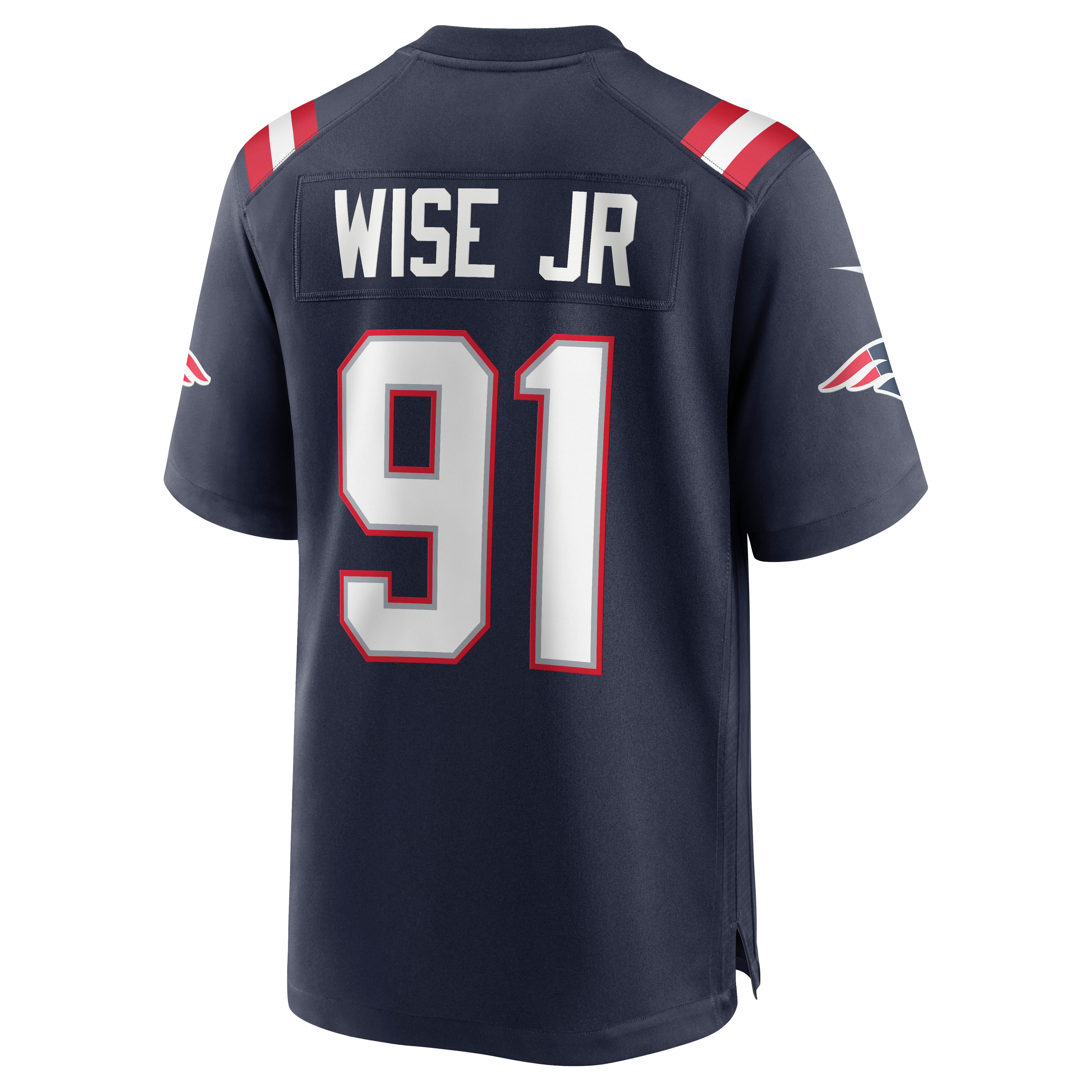 Deatrich Wise Jr. New England Patriots Nike Game Jersey – Navy