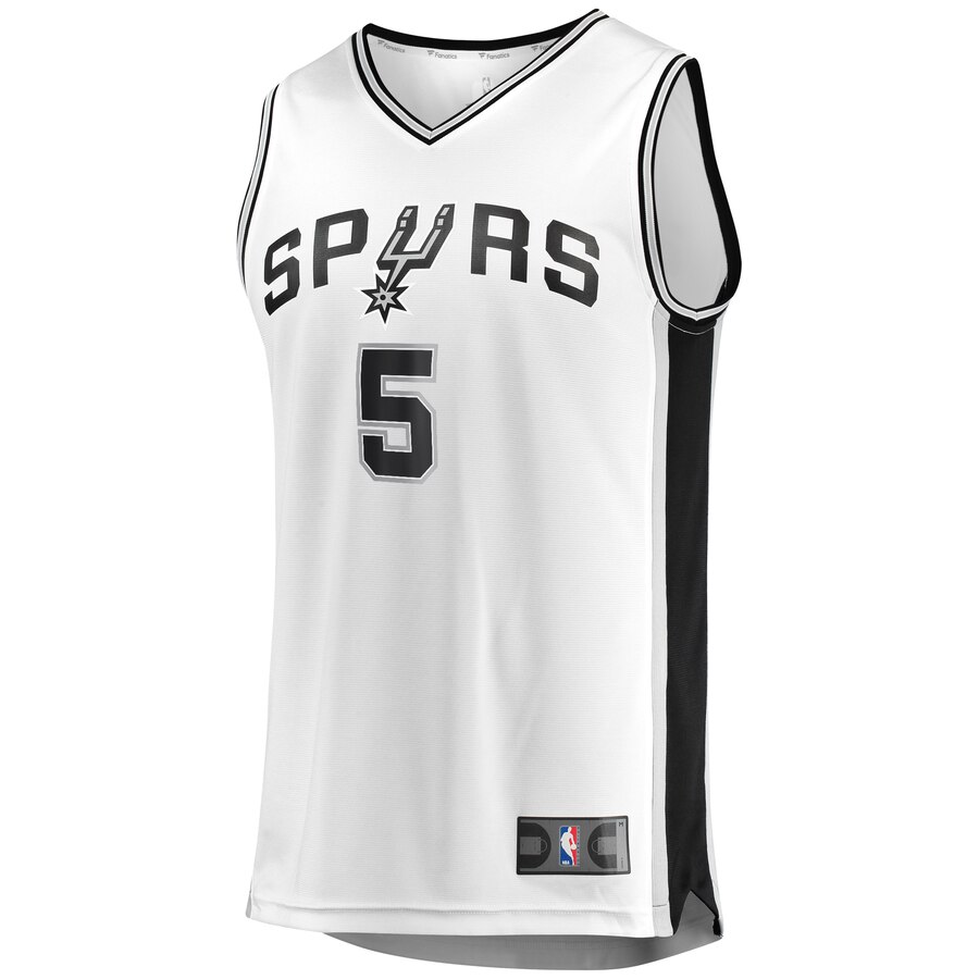 Dejounte Murray San Antonio Spurs Fanatics Branded Fast Break Replica Player Jersey - Association Edition - White