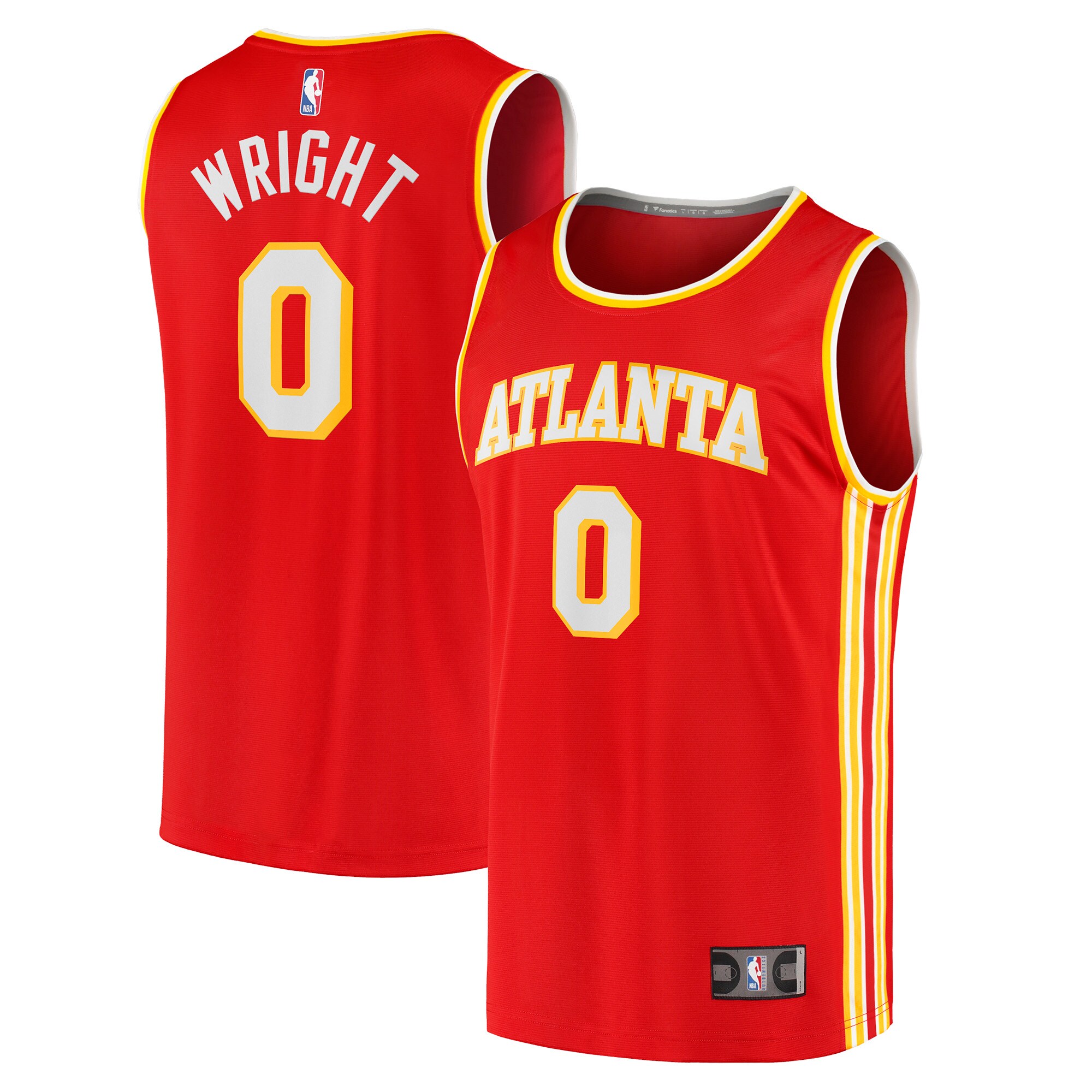 Delon Wright Atlanta Hawks Fanatics Branded Youth 2021/22 Fast Break Replica Jersey - Icon Edition - Red
