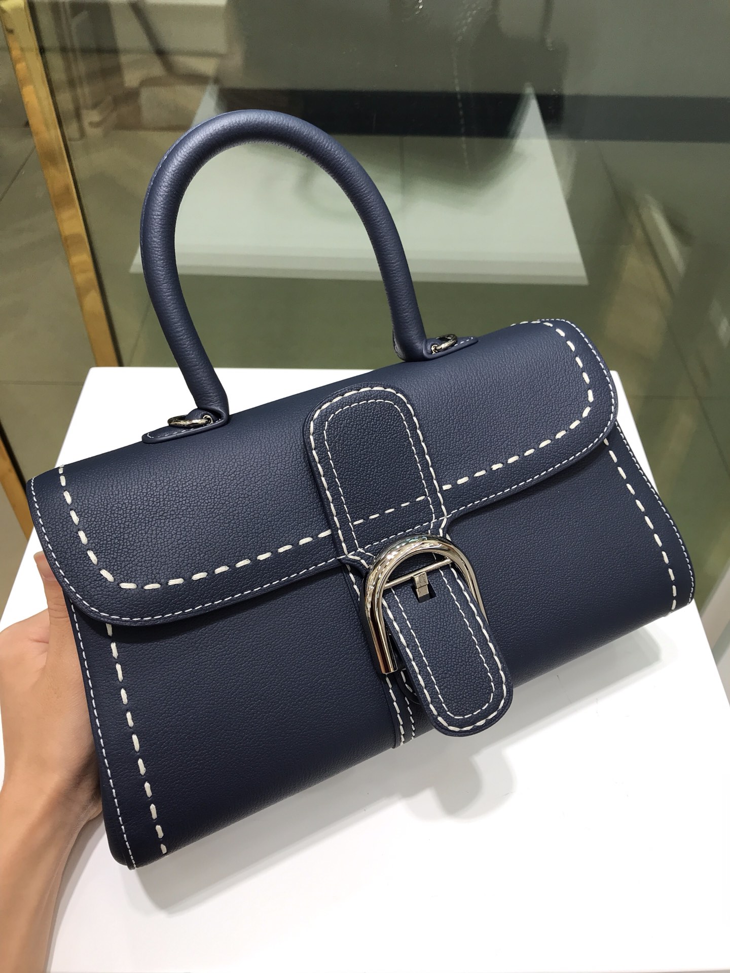 Delvaux Brillant BLUE NAVY Leather ref.2197883
