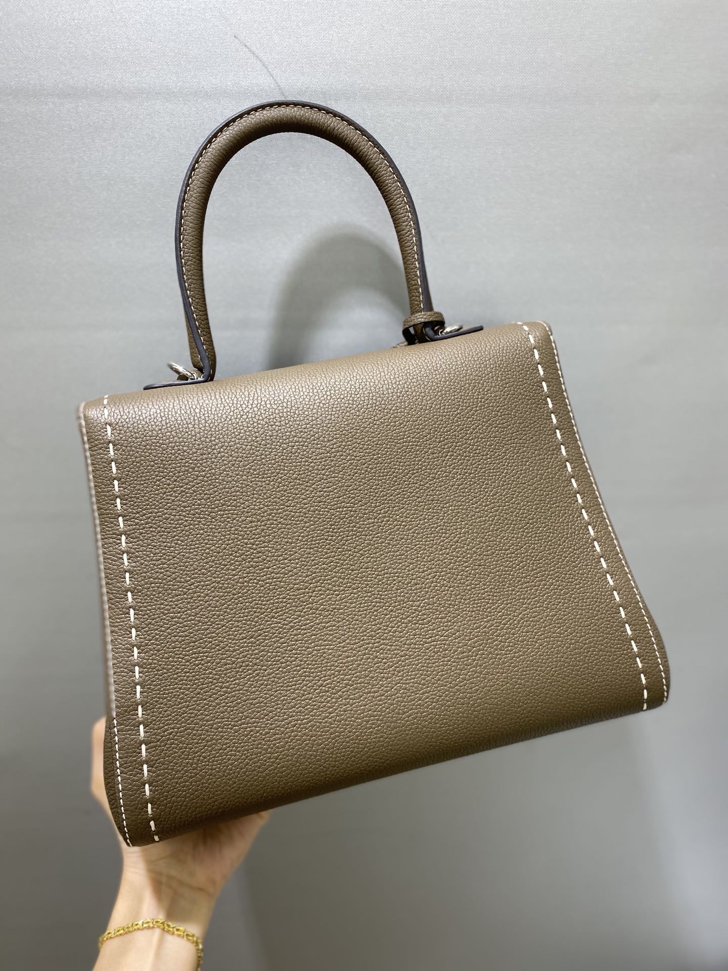 DELVAUX Grained Rodeo Calfskin Surpique Mini Brillant