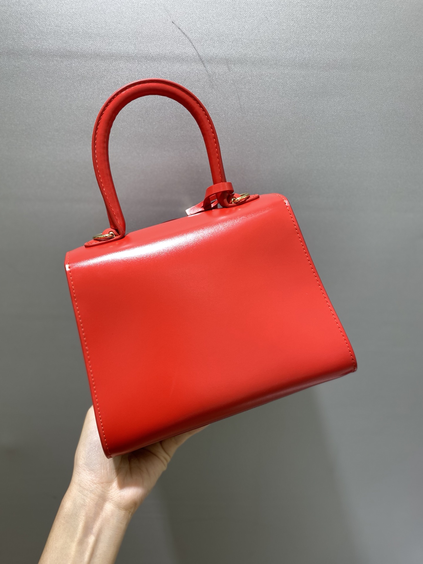 Delvaux Red Leather Briand Mini Box bag Delvaux |