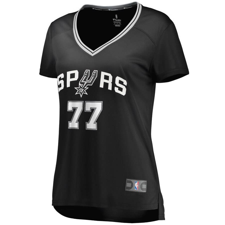 DeMarre Carroll Women's Spurs Jersey #77 - Premium Black Fanatics