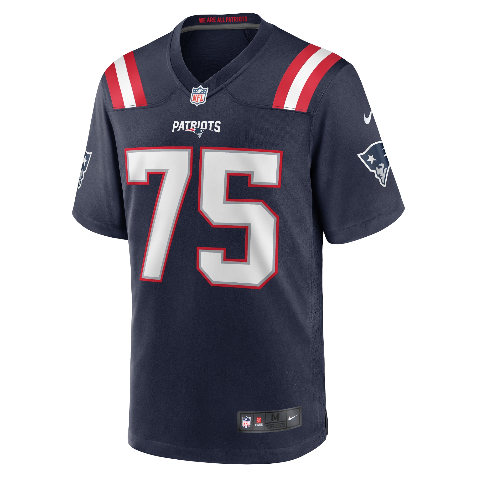 Demontrey Jacobs New England Patriots Nike  Game Jersey -  Navy